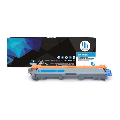 GOTONERS  Tn-227 (Tn227) C Compatible Toner Cartridge for Brother Hl-L3210Cw/l3230/l3270/l3290C/mfc-L3710/l3750/l3770 With Chip In Cyan