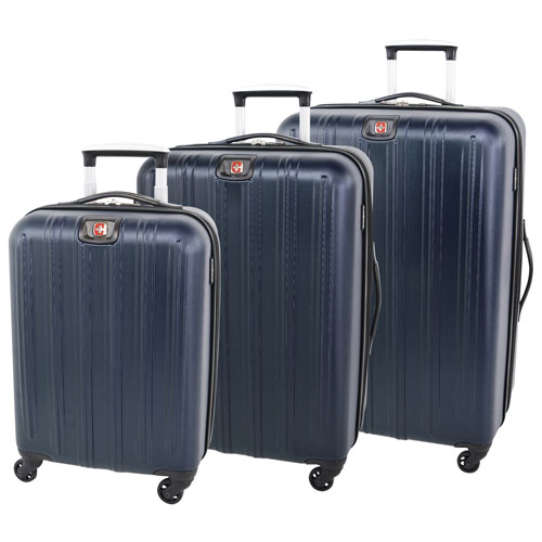 Ensemble de 3 valises rigides extensibles Mammoth de SWISSGEAR - Bleu