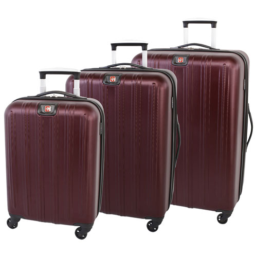 SWISSGEAR Mammoth 3-Piece Hard Side Expandable Luggage Set - Wine