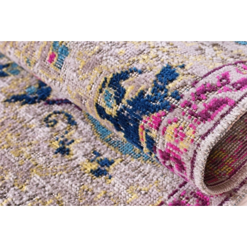 Katrina Beige Cream Traditional Indoor/Outdoor Area Rug 6'5" x 9'5"