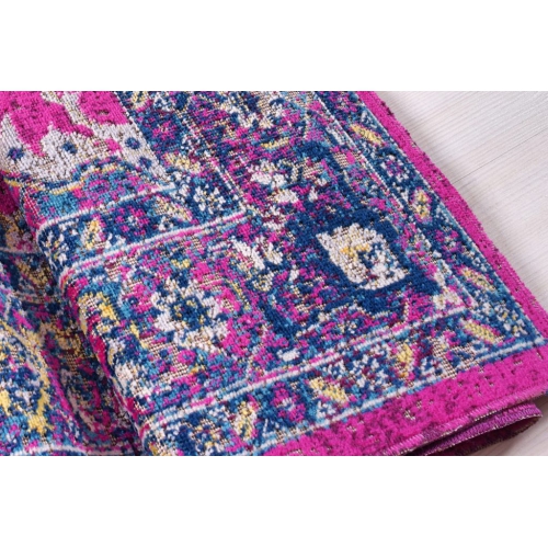 Beverly Lilac Blue Indoor/Outdoor Persian Area Rug 5'2" x 7'5"