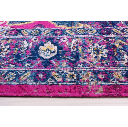 Beverly Lilac Blue Indoor/Outdoor Persian Area Rug 5'2" x 7'5"