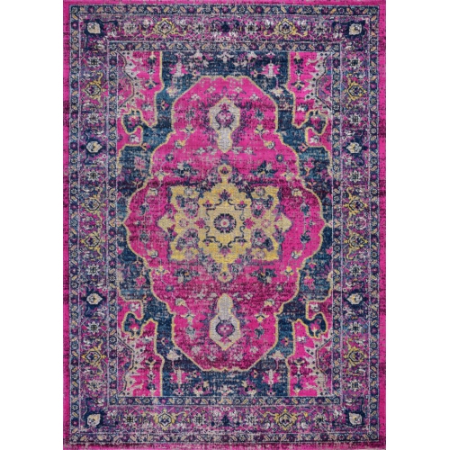 Beverly Lilac Blue Indoor/Outdoor Persian Area Rug 6'5" x 9'5"