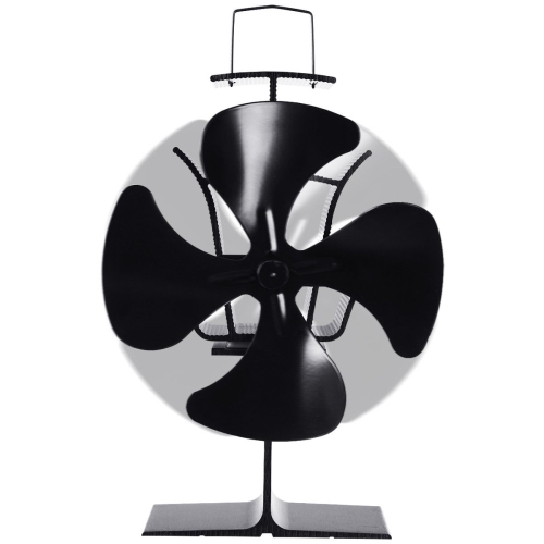 Ventilateur de poêle à 4 pales économie d'énergie avec poignée,câble USB ,Ventilateur Poele silencieux pour Brûleur à bois et cheminées
