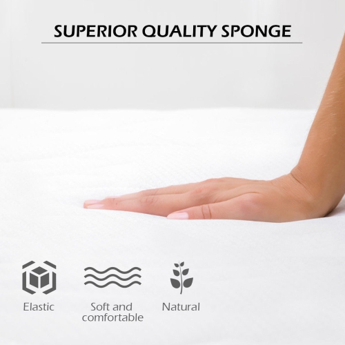 Canapé-lit en tissu moderne Couch de Costway avec lit salon rembourré