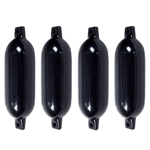 Costway 4 Ribbed Marine 6.5" x 23"Boat Fender Vinyl Bumper Dock Shield Protection