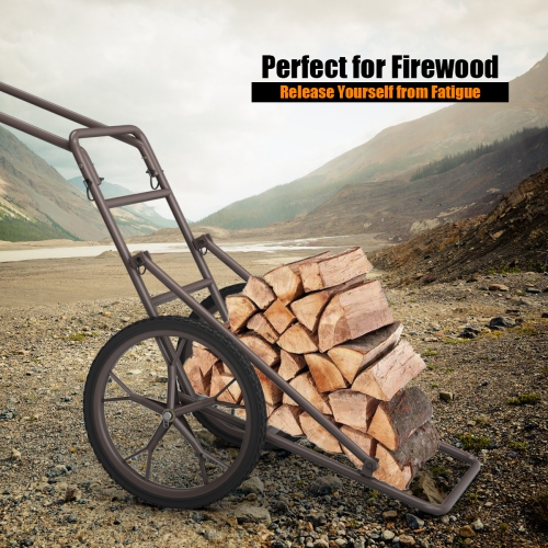 Costway Deer Cart Game Hauler Utility Gear Dolly Cart Hunting Accessories 500 LB