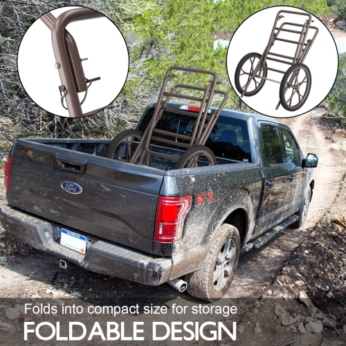 Costway Deer Cart Game Hauler Utility Gear Dolly Cart Hunting Accessories 500 LB