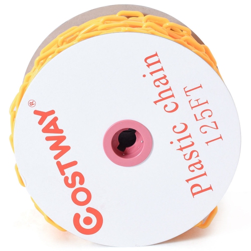 Chaîne en plastique de Costway avec applications sans fin dans la barrière de sécurité de maîtrise des foules 125 pi