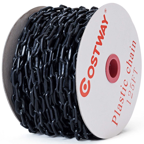 Costway Plastic Chain w/ Endless Applications in Crowd Control Safety Barrier
