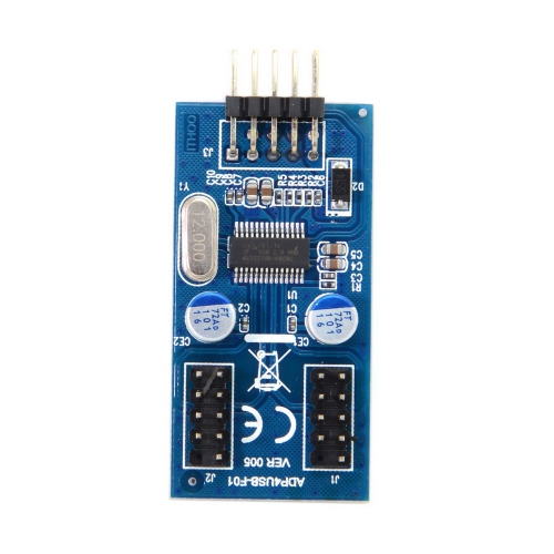 axGear Internal 9-Pin USB 2.0 Splitter 1 Male To 4 Female Motherboard Pin to PC Case