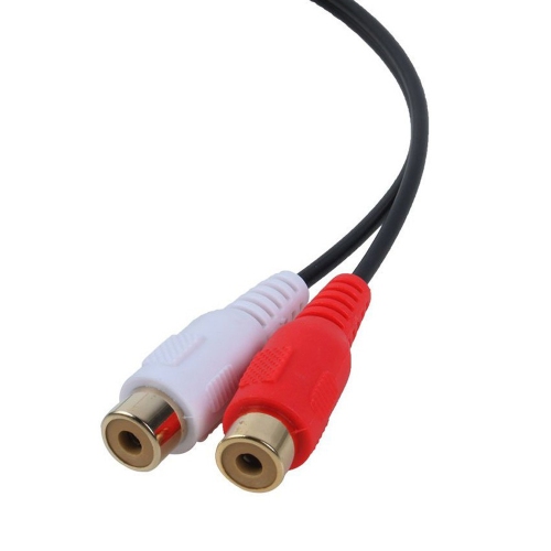 axGear 3.5mm Female to RCA Female Audio Converter Cable F/F Aux to AV Audio
