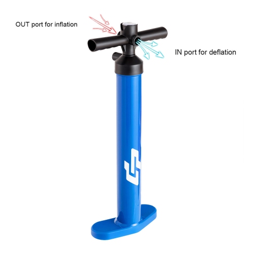 Goplus SUP Hand Pump Max 29 PSI Double Action Manual inflation w/ Gauge