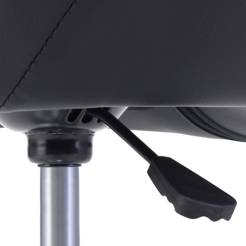 Costway 1PC PU Leather Adjustable Modern Swivel Round Accent Chair 3 color