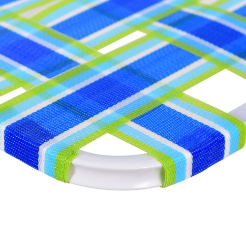 Costway 6pcs Folding Beach Chair Camping Lawn Webbing Chair Lightweight 1 Position