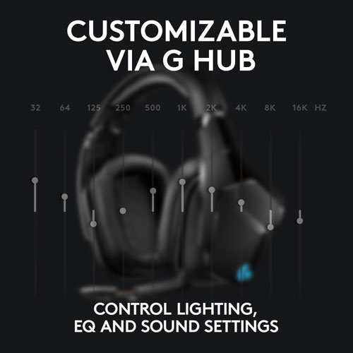 Logitech G935 RF Wireless Gaming Headset with Microphone - Black