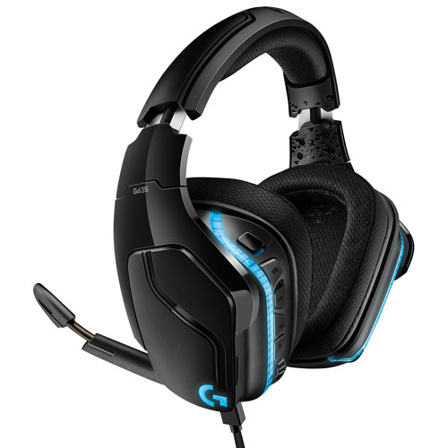 Logitech G635 Gaming Headset with Microphone - Black