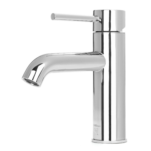 Single-Handle Bathroom Basin Faucet, Modern Commercial Light Chrome-LIVINGbasics