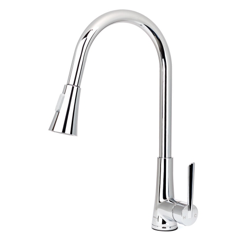 Livingbasics Brass Pull Out Kitchen Faucet High Arc Single Tall Bar Sink Faucet With Pulldown Sprayer Without Faucet Plate Best Buy Canada