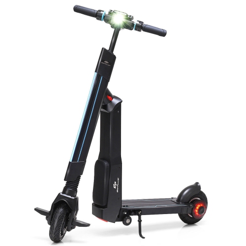 GOPLUS  Led Stand/sit Electric Scooter (250W Motor / 12.5Mile Range / 15.5Mph Top Speed)