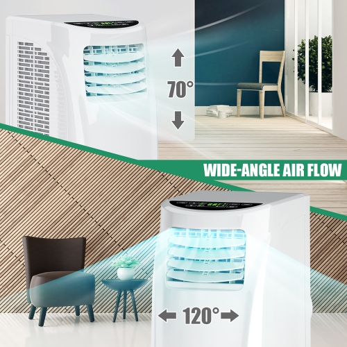 COSTWAY- Climatiseur & Déshumidificateur pour Fenêtre avec Télécommande