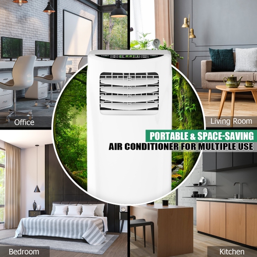 COSTWAY- Climatiseur & Déshumidificateur pour Fenêtre avec Télécommande