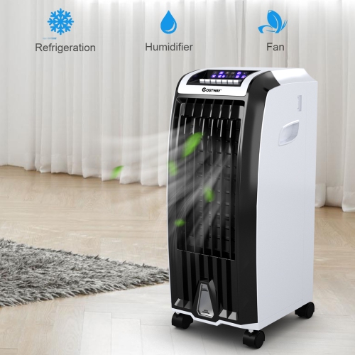 Humidificateur-ventilateur portatif à évaporation d’air avec télécommande