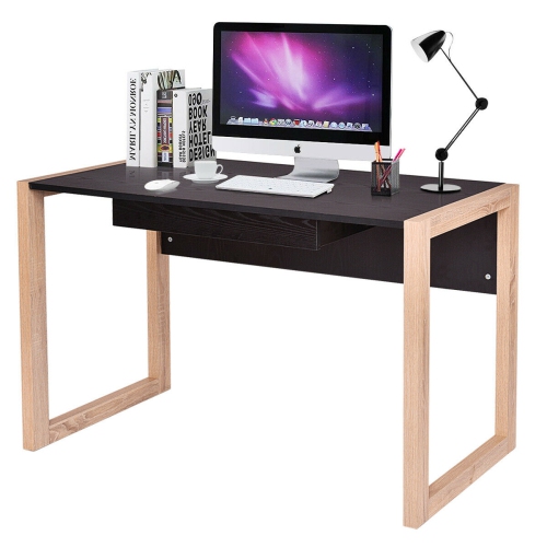 Computer Desk Wood Pc Laptop Table Writing Workstation Home W
