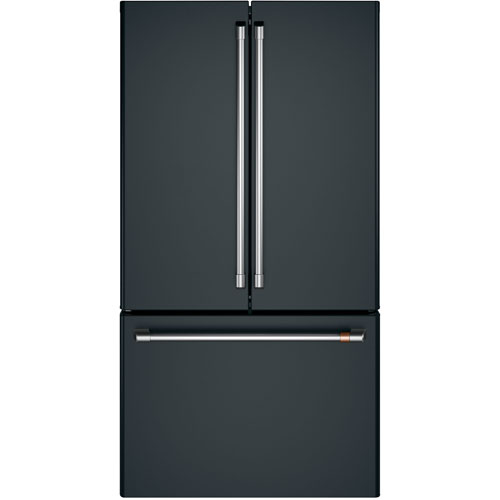 Café 36" 23.1 Cu. Ft. Counter-Depth French Door Refrigerator - Matte Black