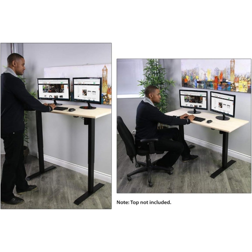 Boost Industries Floor Standing FS-DR48Mii Shallow Motorized/Electric Height Adjustable Desk Frame