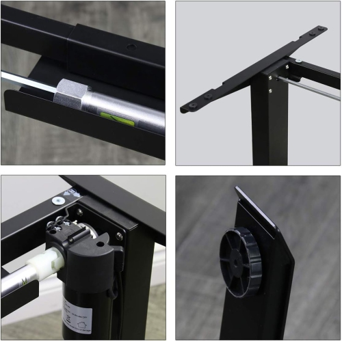 Boost Industries Floor Standing FS-DR48Mii Shallow Motorized/Electric Height Adjustable Desk Frame