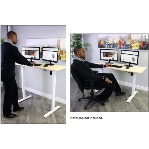 Boost Industries Floor Standing FS-DR48Mii Shallow Motorized/Electric Height Adjustable Desk Frame