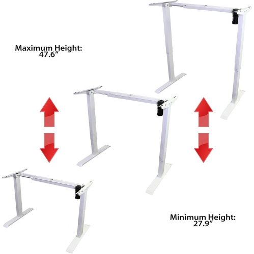 Boost Industries Floor Standing FS-DR48Mii Shallow Motorized/Electric Height Adjustable Desk Frame