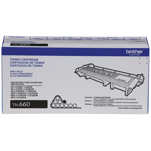 Brother TN660 High Yield Black Toner