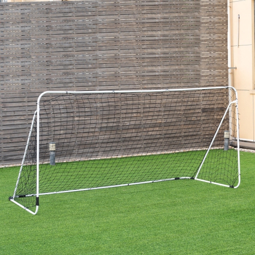 12 X 6 Steel Football Soccer Goal Net Gate Backyard Sport