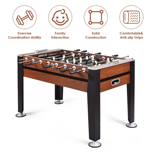 Costway 54" Foosball Soccer Table Competition Sized Football Arcade Indoor Game Room