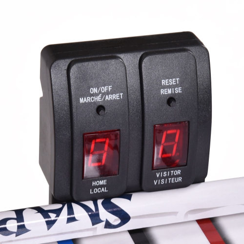 Table de hockey pneumatique de 42 po à 2 poussoirs avec système de pointage électronique pour l’intérieur de Cosway