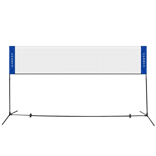 COSTWAY Filet de Badminton Pliable Filet pour Tennis Volley-ball Portable  avec Pieds Stable Hauteur Réglable avec Sac de Transport pour l'intérieur  et l'Extérieur 310 x 155 cm