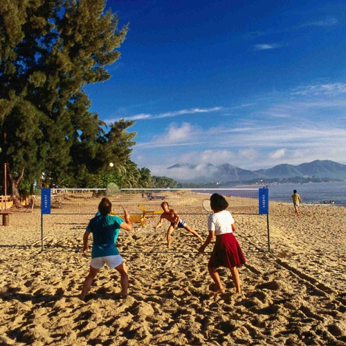 Filet d'entraînement portatif de tennis de plage Badminton de 10 x 5 pi avec sac de transport de Costway