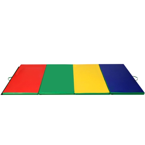 Costway 4'x10'x2" Gymnastics Mat Folding Panel Thick Gym Fitness Exercise