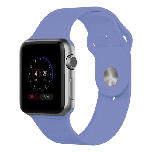 Bracelet en silicone lavande de PANDACO pour Apple Watch 38&nbsp;mm/40&nbsp;mm/41&nbsp;mm/42&nbsp;mm