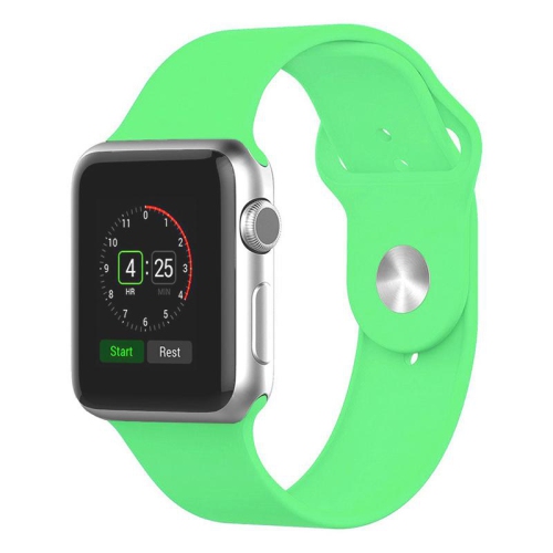 Bracelet en silicone vert lime de PANDACO pour Apple Watch 38&nbsp;mm/40&nbsp;mm/41&nbsp;mm/42&nbsp;mm