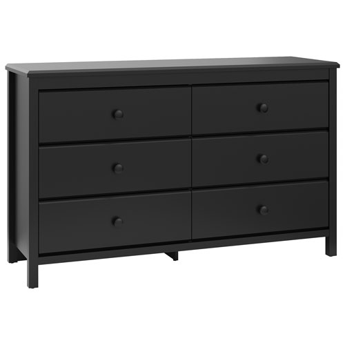 Stork Craft Alpine 6-Drawer Dresser - Black