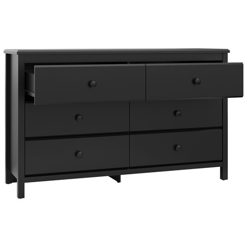 Commode à 6 tiroirs Alpine de Storkcraft - Noir