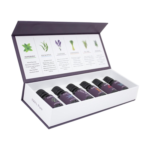 Floraverve Exclusive Essential Oils, Natural Aromatherapy Essential Oil Top 6 Scents Collection Set - 6 x 10mL