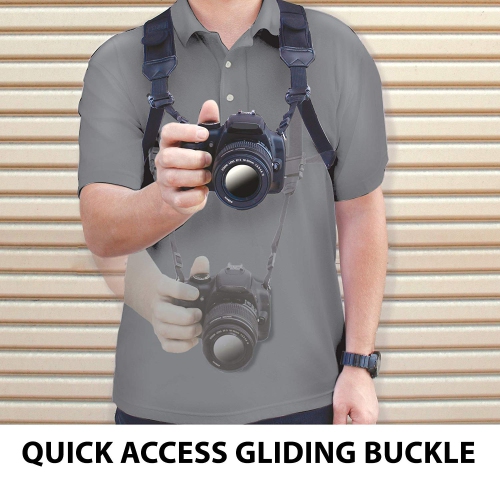 Accessoires harnais pour appareil photo reflex numérique Gear de Power USA  avec rembourrage confortable et système à dégagement rapide