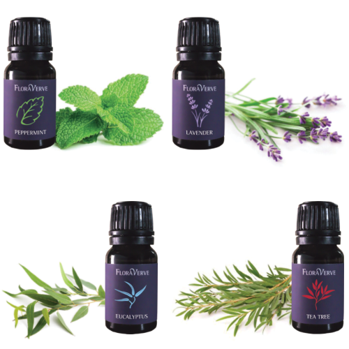 Floraverve Deluxe Essential Oils, Natural Aromatherapy Essential Oil Top 8 Scents Collection Set - 8 x 10mL