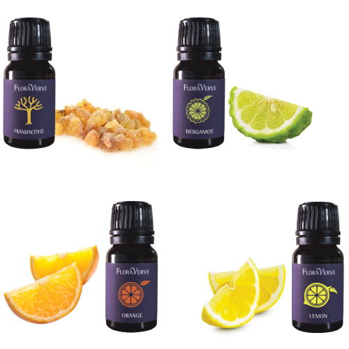 Floraverve Deluxe Essential Oils, Natural Aromatherapy Essential Oil Top 8 Scents Collection Set - 8 x 10mL
