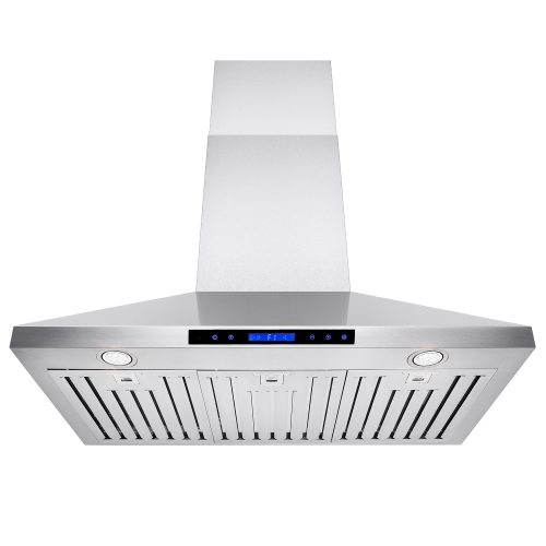 ROXON 900 CFM 30 Inches Range Hood Stainless Steel Wall Mounted Kitchen Exhaust Fan Style RXN-W17-30