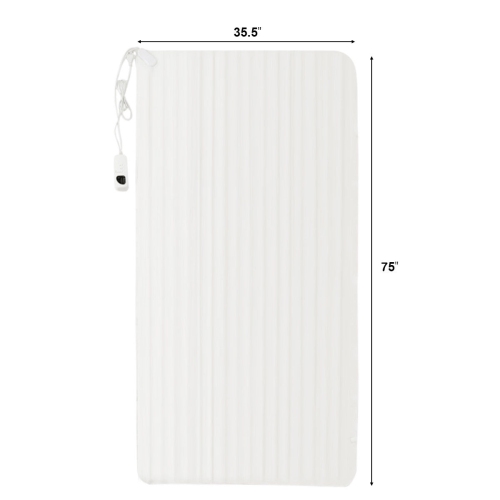 Electric Heated Blanket Low-Voltage 5 Temperature Modes 8H Timer UL 2 SIZES